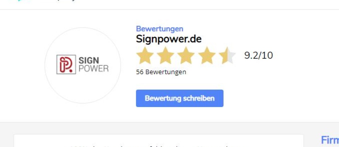 Bewertungen unserer Kunden, ungefiltert und veröffentlicht!