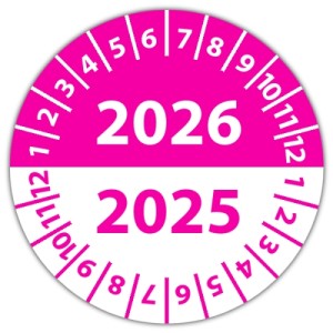 Mehrjahres Prüfaufkleber