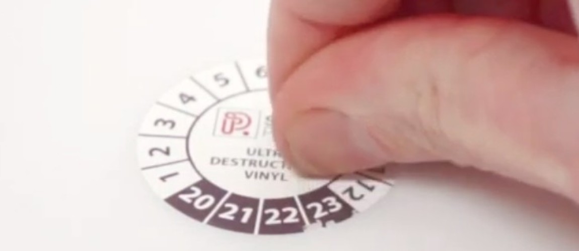 Neu! Ultra-Destructable Prüfplaketten
