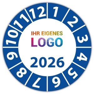 Prüfplakette mit Jahr -  logo