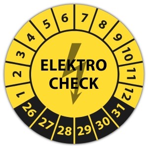 Prüfplakette Elektro-Check - 