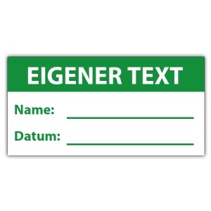 Prüfplakette beschreibbar - 