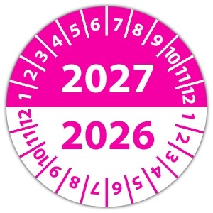 Prüfplakette Dokumentenfolie mit 2 Jahre - 