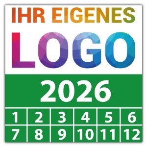 Prüfplakette mit Jahr -  logo