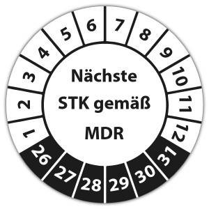 Prüfplakette Nächste STK gemäß MDR - 