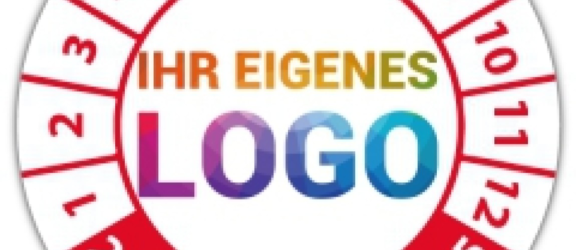Prüfplaketten mit Logo versehen
