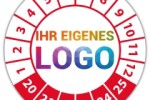 Prüfplaketten mit Logo versehen