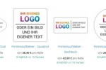 Neue kategorie, Firmen- und Logoaufkleber