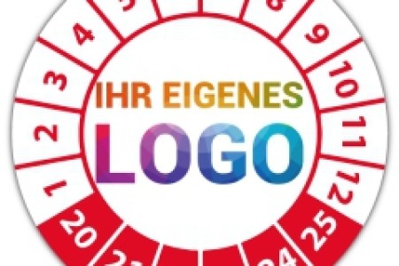 Prüfplaketten mit Logo versehen