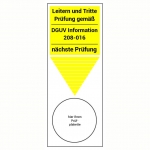 Leiter und tritte Prüfung gemäß DGUV 208-016 Grundplakette - 