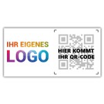 QR-Code Aufkleber mit Logo
