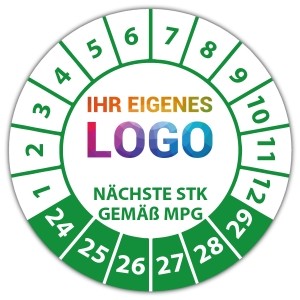 Prüfplakette Nächste STK gemäß MPG - Prüfplaketten Medizin logo