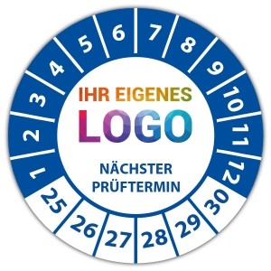 Prüfplakette "Geprüft Nächster Prüftermin" logo