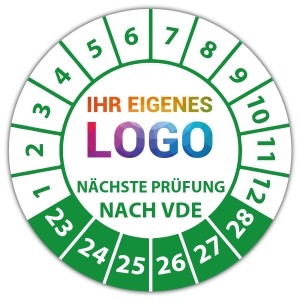 Prüfplakette Nächste Prüfung nach VDE - Prüfplaketten auf Rolle logo