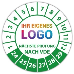 Prüfplakette "Nächste Prüfung nach VDE" logo