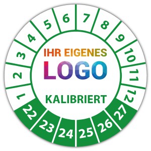 Prüfplakette kalibriert - Kalibrierungsaufkleber logo