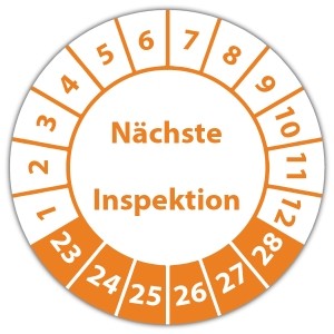 Prüfplakette Nächste Inspektion - Prüfplaketten Neutral