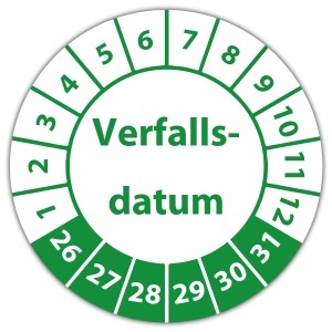 Prüfplakette Verfallsdatum - Prüfplaketten Neutral