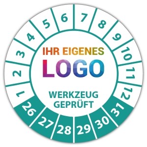 Prüfplakette Werkzeug geprüft - Prüfplaketten Neutral logo