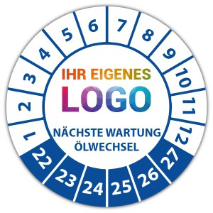 Prüfplakette Nächste Wartung / Ölwechsel - Wartungsaufkleber logo