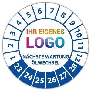 Prüfplakette Nächste Wartung / Ölwechsel - Wartungsaufkleber logo