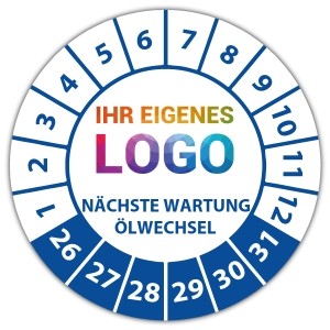 Prüfplakette Nächste Wartung / Ölwechsel - Prüfplaketten Neutral logo