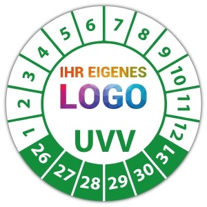Prüfplakette UVV - Prüfplaketten UVV logo