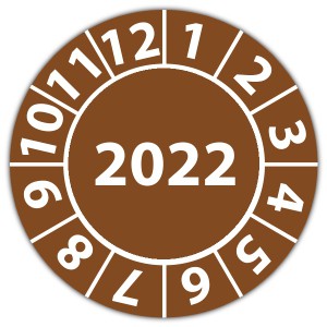 Prüfplakette mit Jahr - Jahr aufkleber 2022