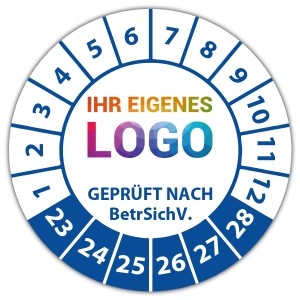 Prüfplakette "Geprüft nach BetrSichV." logo