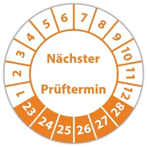 Prüfplakette Nächster Prüftermin - Prüfplaketten Neutral