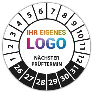 Prüfplakette Geprüft Nächster Prüftermin - Prüfplaketten Neutral logo