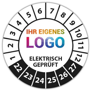 Prüfplakette "Elektrisch geprüft" logo