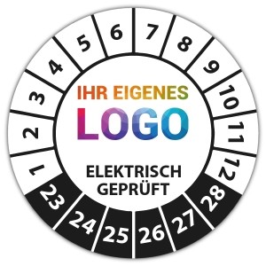 Prüfplakette Elektrisch geprüft - Prüfplaketten VDE / Elektro logo