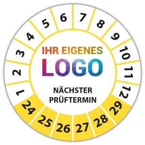 Prüfplakette Dokumentenfolie "Nächster Prüftermin" logo