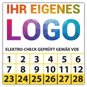 Prüfplakette  Elektro-Check VDE - Prüfplaketten VDE / Elektro logo