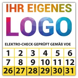 Prüfplakette  Elektro-Check VDE - Prüfplaketten VDE / Elektro logo