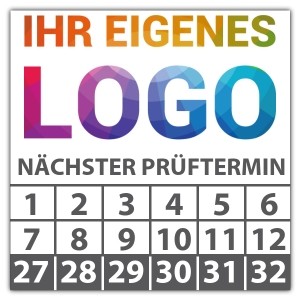 Prüfplakette Geprüft nächster Prüftermin - Prüfplaketten Neutral logo