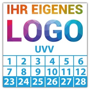 Prüfplakette "UVV" logo