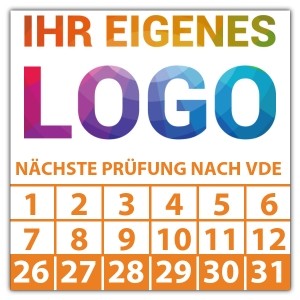 Prüfplakette Nächste Prüfung nach VDE - Prüfplaketten VDE / Elektro logo