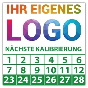Prüfplakette "Nächste Kalibrierung" logo