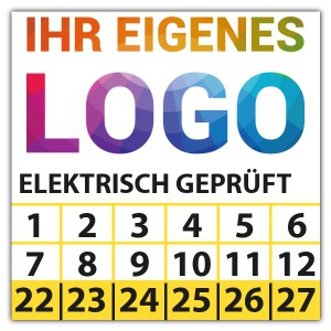Prüfplakette  Elektrisch geprüft - Prüfplaketten OVE / ÖNORM logo