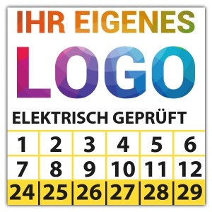Prüfplakette  "Elektrisch geprüft" logo