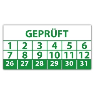 Prüfplakette geprüft - Prüfplaketten Neutral