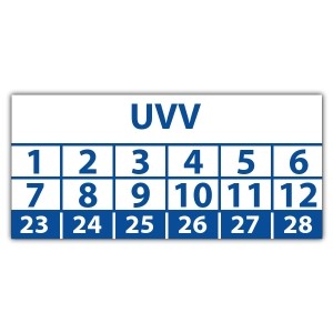 Prüfplakette UVV - Prüfplaketten rechteck