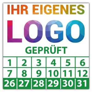 Prüfplakette Dokumentenfolie Geprüft - Prüfplaketten Dokumentenfolie logo