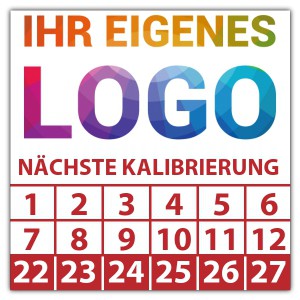 Prüfplakette Dokumentenfolie Nächste Kalibrierung - Prüfplaketten VDE / Elektro logo