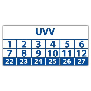 Prüfplakette Dokumentenfolie UVV - Prüfplaketten Dokumentenfolie