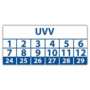 Prüfplakette Dokumentenfolie UVV - Prüfplaketten auf Rolle