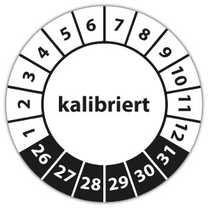 Prüfplakette kalibriert - Prüfplaketten Medizin