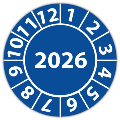 Kabelprüfplakette mit Jahr - Kabelprüfplaketten